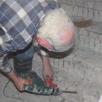 versleten stenen verwijderen